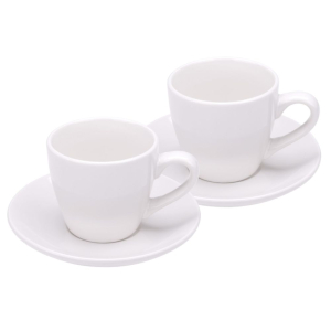 Komplet dwóch filiżanek ESPRESSO z podstawkami 90ml RAVI